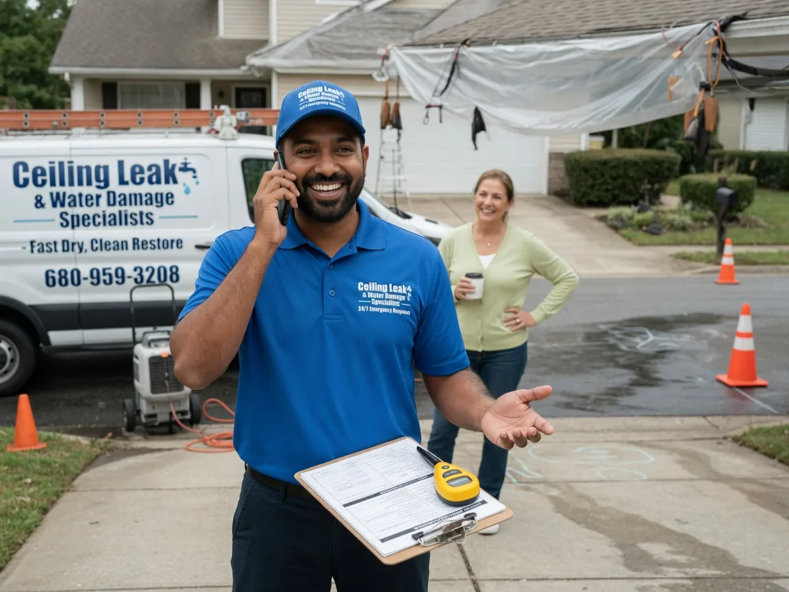 Ceiling Leak Cleanup Langeloth, PA FAQs